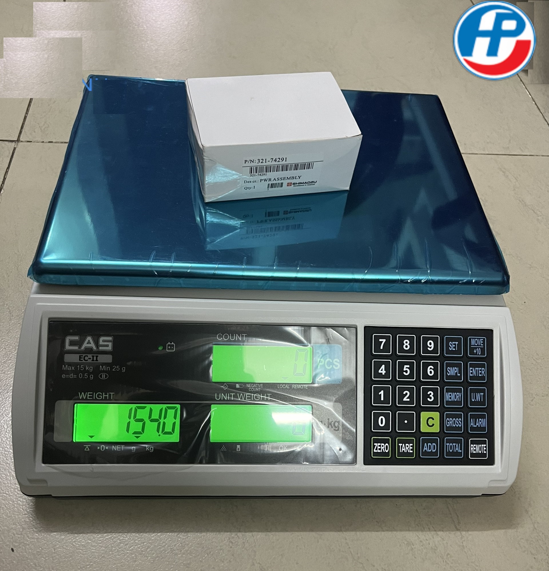 Cân Đếm điện tử EC II 15kg CAS